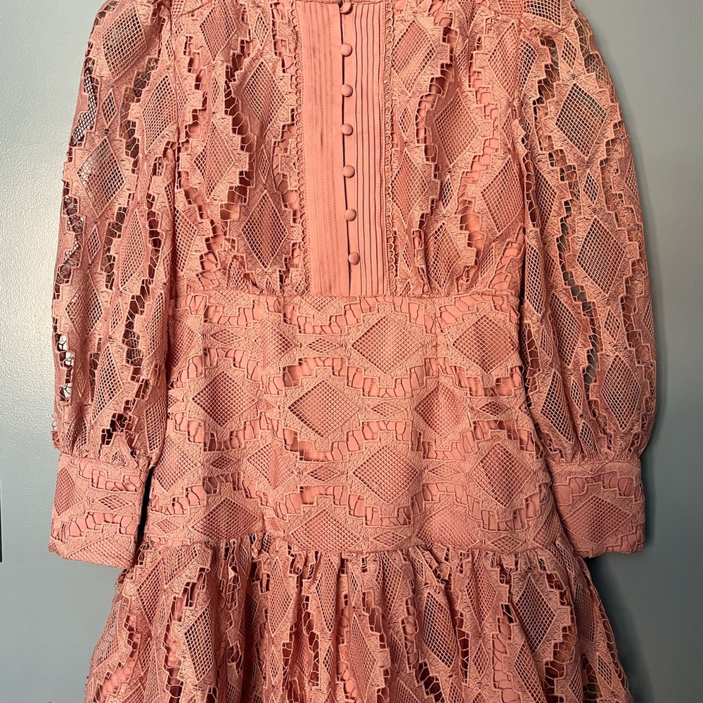 Elegant Pink Lace Dress, size girls 10